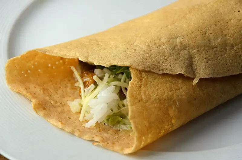 Crêpes-wraps pour végétariens