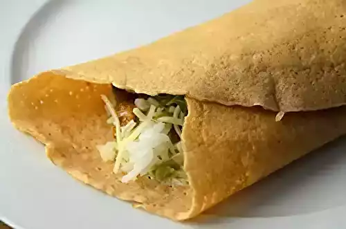 Crêpes-wraps pour végétariens
