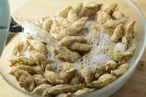 Comment réhydrater les protéines de soja texturées (PST) ?