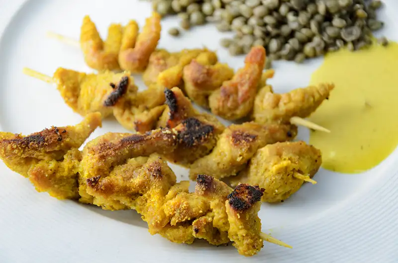 Brochettes chich taouk vegan
