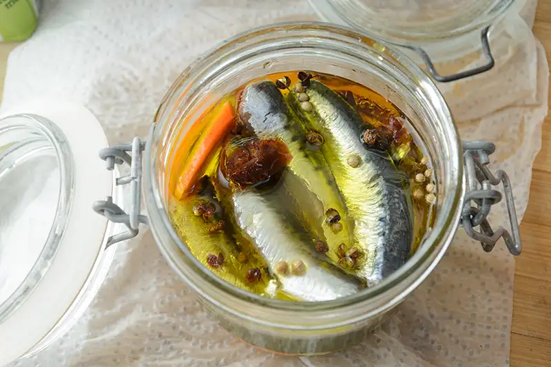 Sardines à l'huile maison