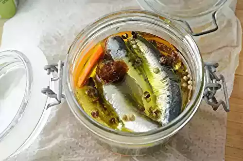 Sardines à l'huile maison
