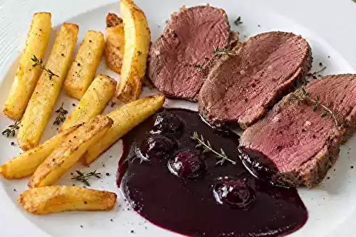 Sauce aux myrtilles