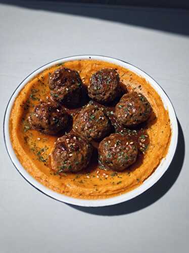 Recette boulettes de bœuf aux épices et patate douce