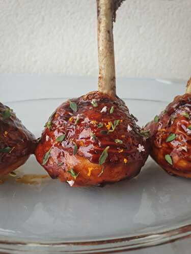 Recette : Cuisses de poulet laquées au miel et sauce soja (chicken lollipop)