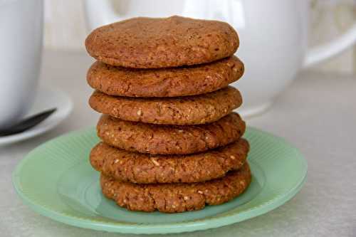 Biscuits au beurre de cacahuètes et aux amandes