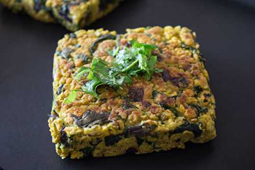 Burgers vegans aux lentilles corail, avoine, coco et épinards