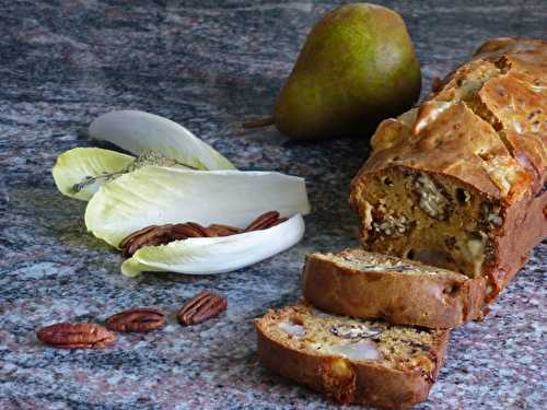 Cake aux poires, noix de Pécan et chèvre