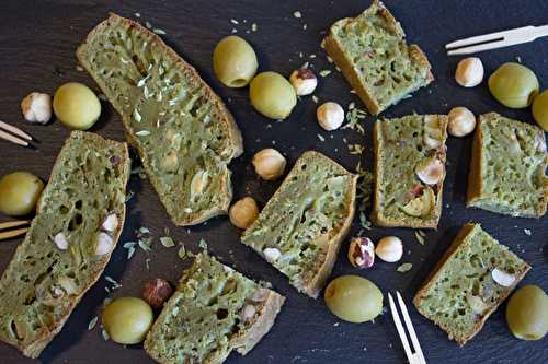 Cake salé au thé Matcha