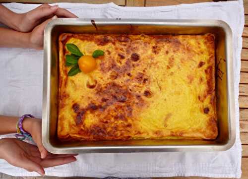 Clafoutis aux prunes jaunes