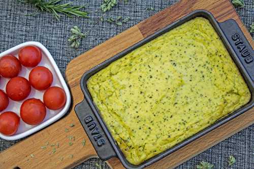 Flan de courgettes sans lait ni fromage