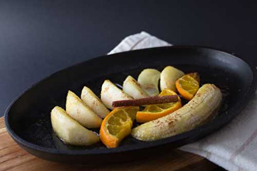 Fruits d'hiver rôtis aux épices douces