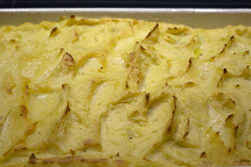 Hachis Parmentier mixte sur lit de courgettes