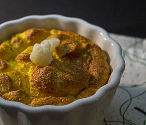 Mini soufflés faciles au Chou-fleur et Curcuma