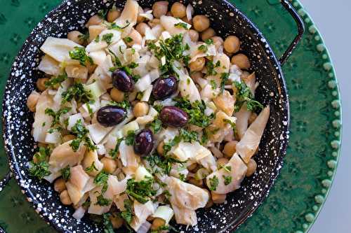 Salade de morue aux pois chiches