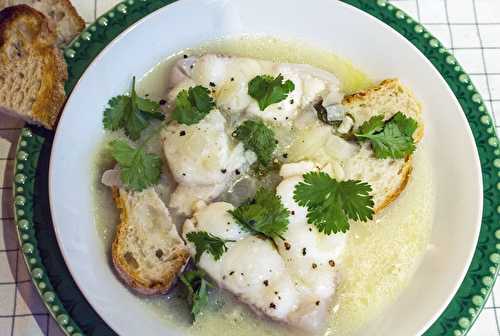 Sopa de cação, une soupe de poisson portugaise