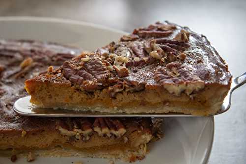 Tarte au potimarron, noix de Pécan et sirop d’érable