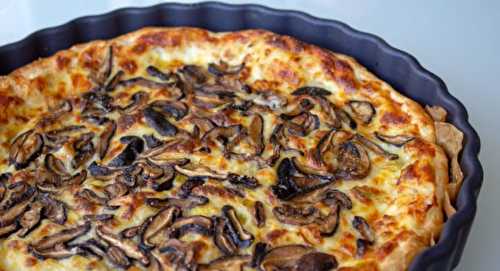 Tarte aux champignons Shiitake et aux poireaux