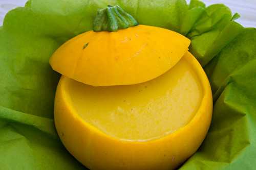 Velouté de courgette jaune surprise