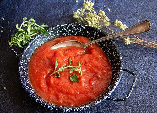 Coulis de tomate maison à l’origan
