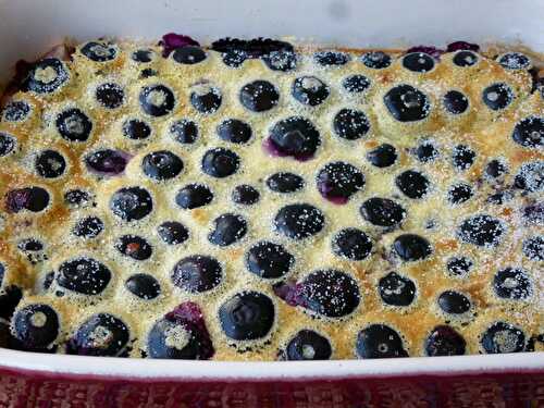 Clafoutis aux myrtilles fraîches