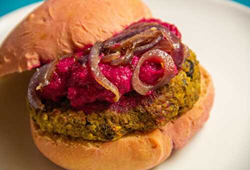 Burger végétarien aux haricots noirs et au potiron