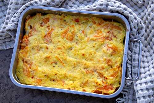 Gratin de courge Butternut aux Macaroni