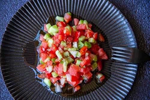 Salade de fruits et légumes en brunoise