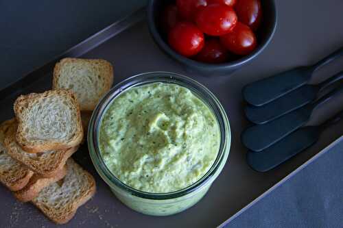 Tartinade végétale de courgettes aux noix de cajou