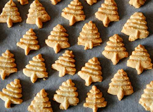 Mini sapins sablés au fromage