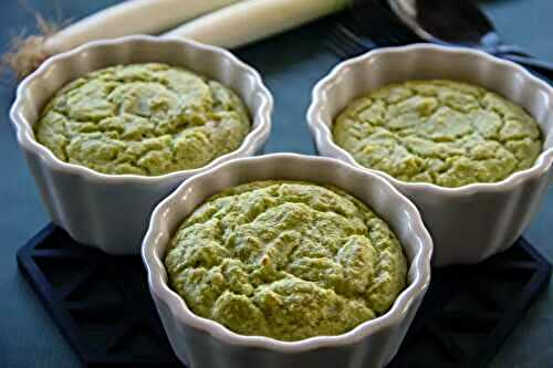 Petits soufflés aux feuilles de poireaux