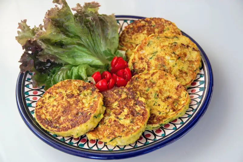 Galettes de courgettes et chou-fleur