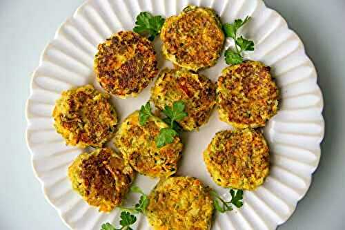 Galettes de légumes à la polenta