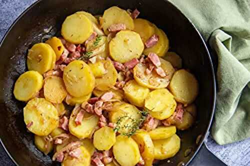 Poêlée de pommes de terre aux lardons