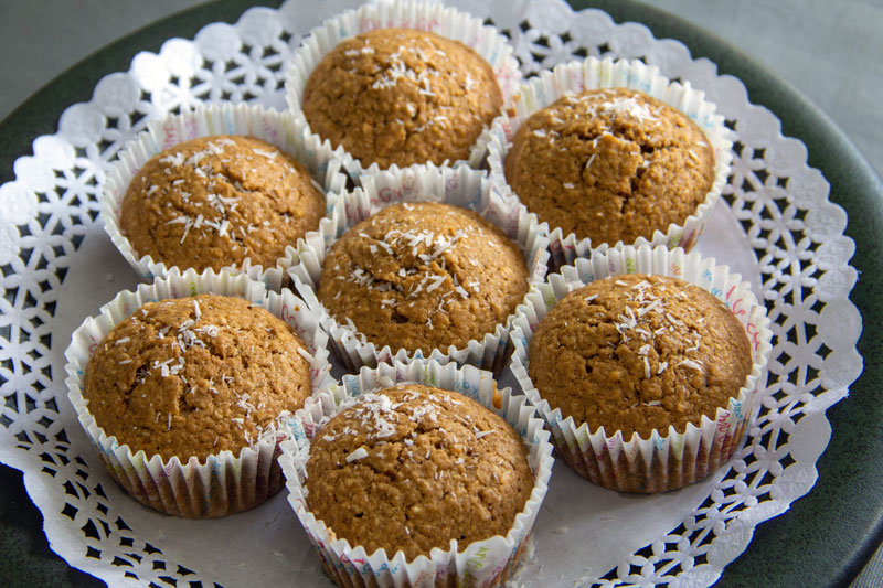 Muffins moelleux triple coco