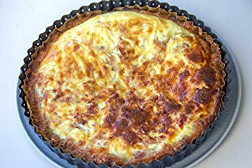 Quiche légère au jambon et fromage