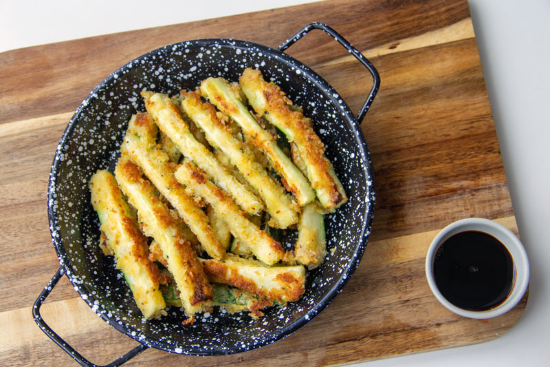 Frites de courgette à la chapelure Panko