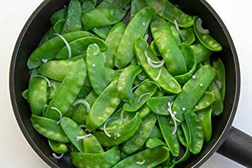 Poêlée de Pois Gourmands croquants