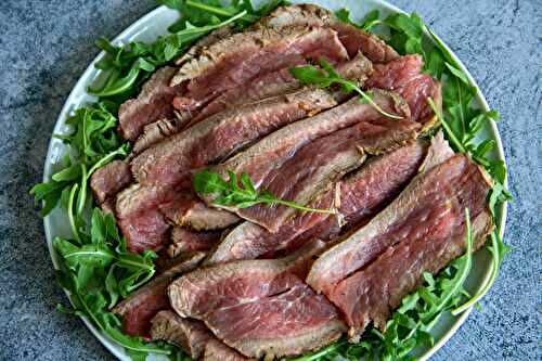 Rôti de bavette d'aloyau froid