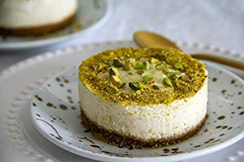 Cheesecakes sans cuisson à la pistache