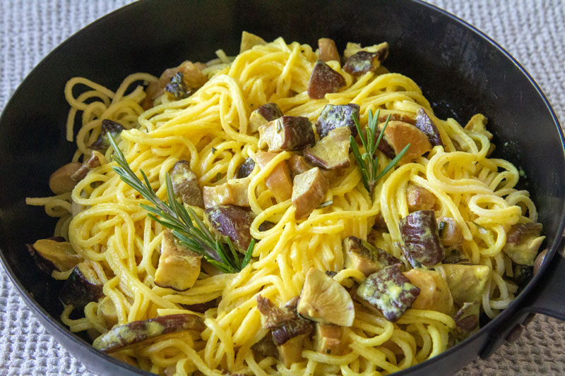 Spaghetti frais aux 2 champignons