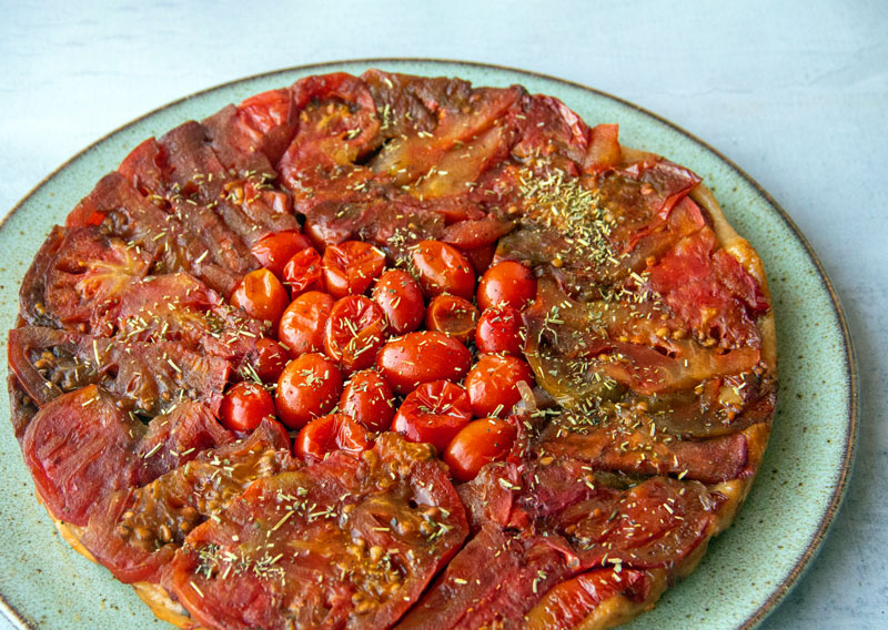 Tarte Tatin de tomates fraîches