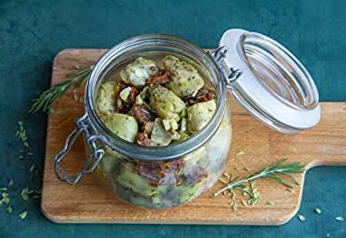 Petits cœurs d’artichauts aux aromates