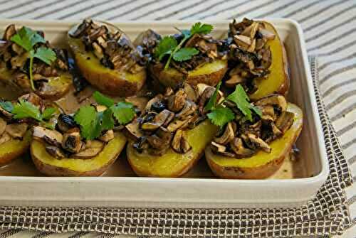Pommes de terre farcies aux champignons