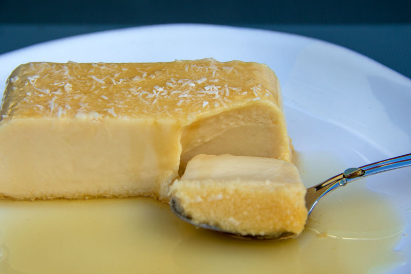 Flan onctueux à la noix de coco