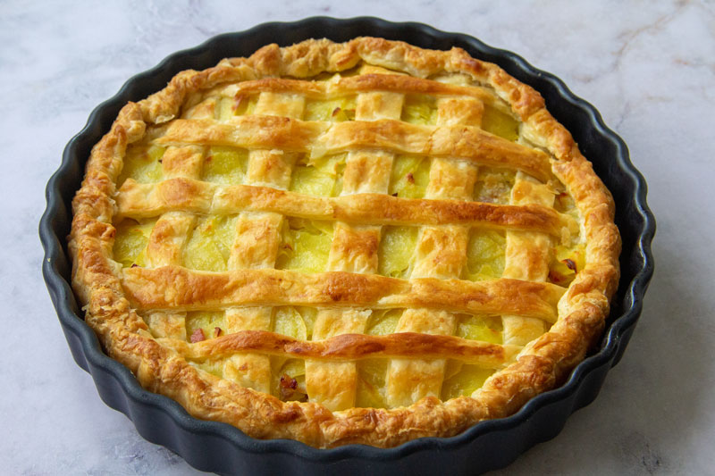 Tarte feuilletée aux pommes de terre