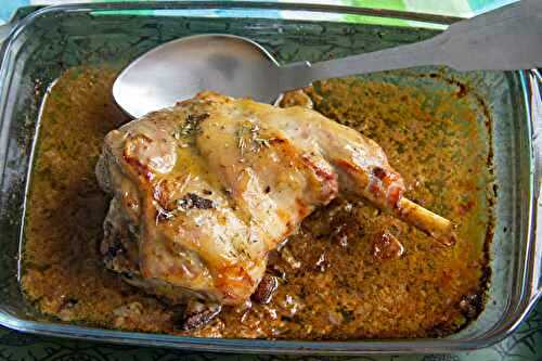 Petit gigot de chevreau rôti