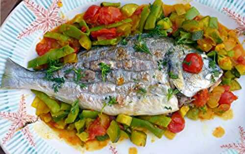 Daurade grillée à l'huile d'olive épicée