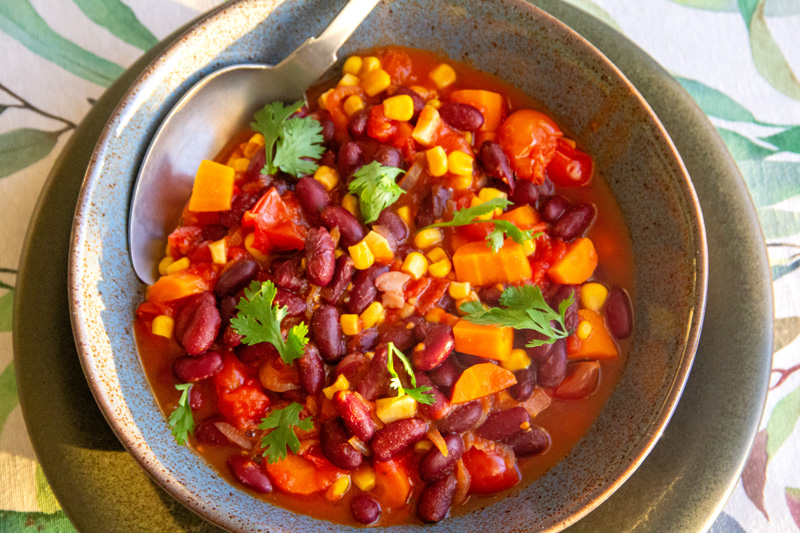 Chili sin carne végetarien facile