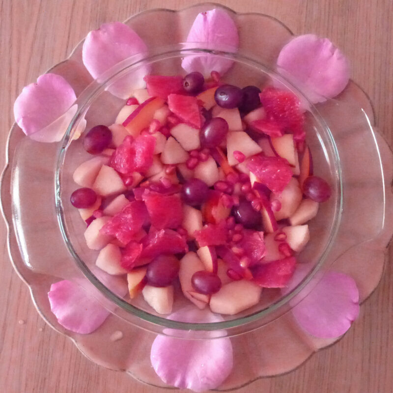 Salade de fruits d'octobre rose